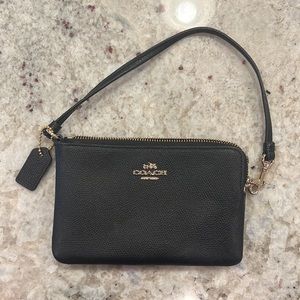 Small Coach Wristlet/Wallet Black